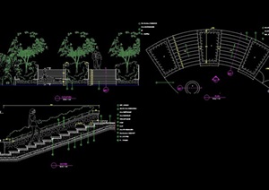 详细的台阶设计cad施工图