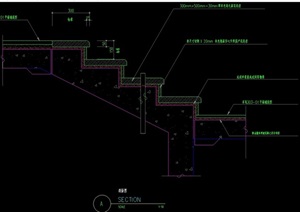 详细的台阶cad施工图