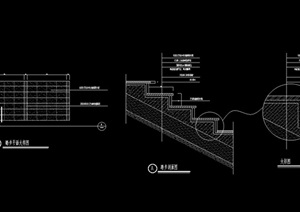 现代台阶完整详细的设计cad施工图
