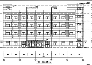 现代风格多层宿舍建筑全套施工图