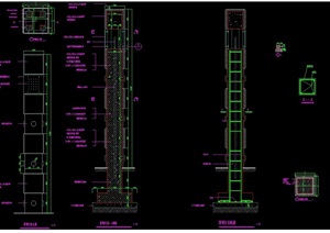 景观灯柱整体详细设计cad施工图