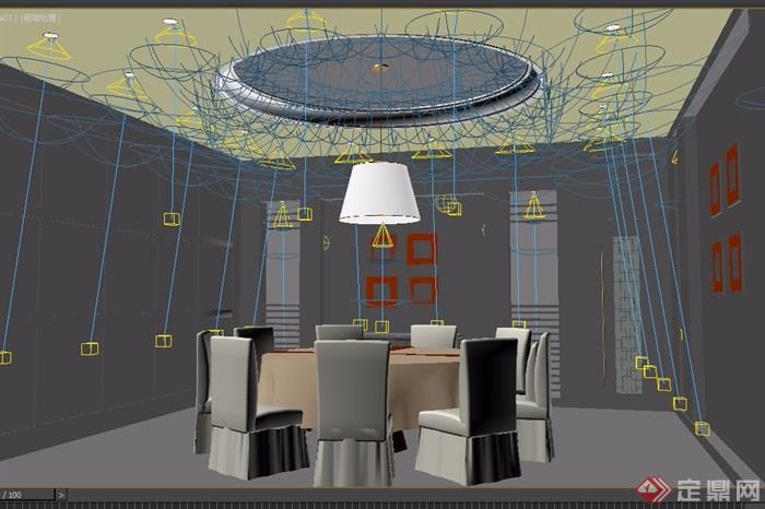 某包厢餐饮空间3d模型