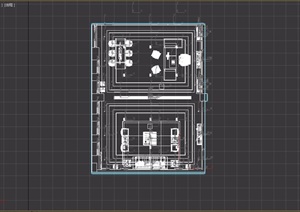 现代风格室内经理办公空间3d模型