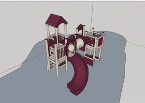 园林景观欧式游乐设施素材设计SU(草图大师)模型