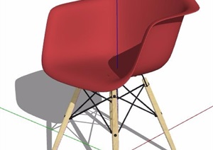 四款现代工业风座椅凳子家具素材SU(草图大师)模型