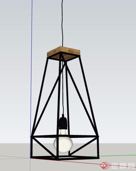 4组现代北欧风吊灯素材su模型