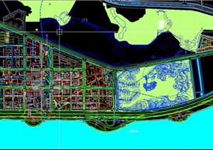 现代大型城市中心总部城市规划设计方案cad SU(草图大师)模型 文本