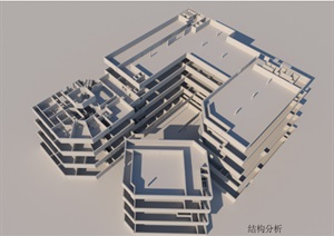 图书馆详细建筑设计SU(草图大师)模型含cad方案及pdf方案